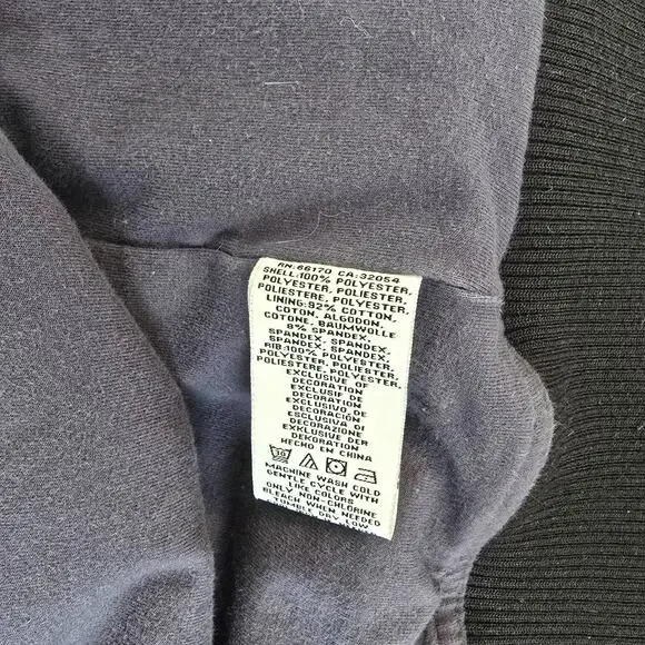 Anthropologie Marrakech Sherpa Bomber Jacket Women's S Tan Black Zip Up - Picture 8 of 14